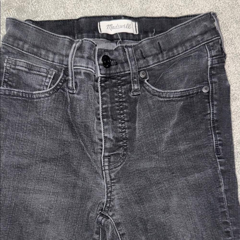 Madewell Charcoal Denim Pants